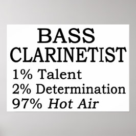 Pôster Bass Clarinetistt Ar Quente