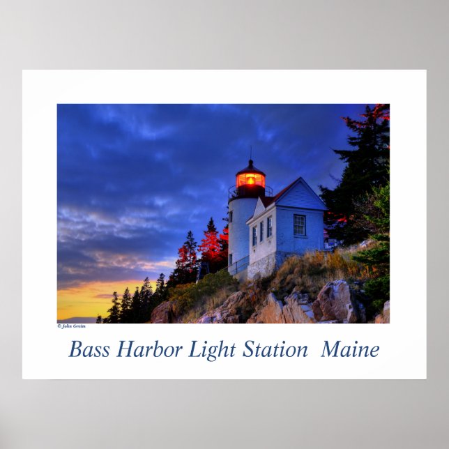 Pôster Bass Harbor Light, Maine (Frente)