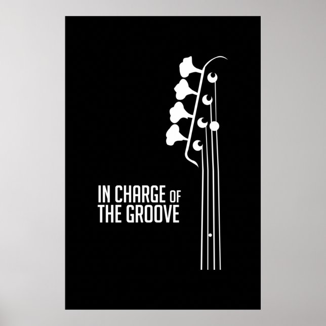 Poster Bass Player In Charge of the Groove (Frente)