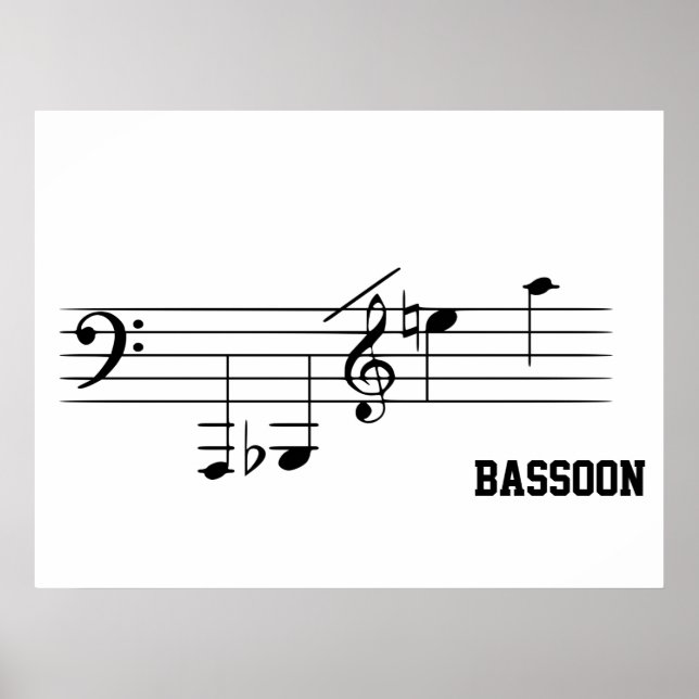 Poster Bassoon Playing Range (Frente)