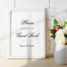 Basta assinar o sinal do livro de convidados