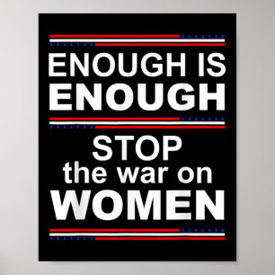 Poster Basta Parar A Guerra Contra As Mulheres
