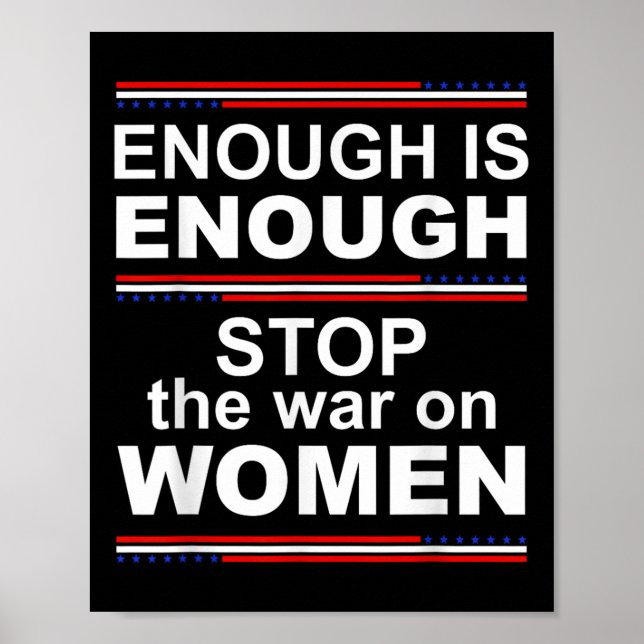 Poster Basta Parar A Guerra Contra As Mulheres (Frente)