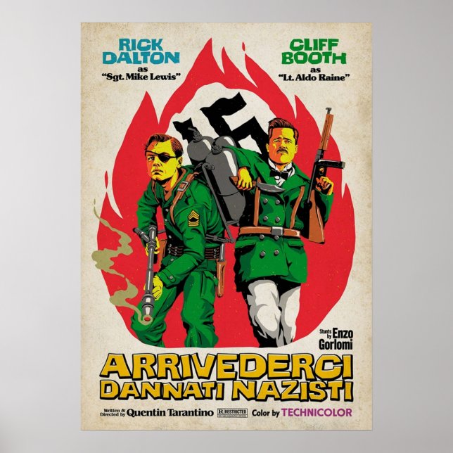 Poster Bastardos Ingleses 2 Vezes em Hollywoo (Frente)