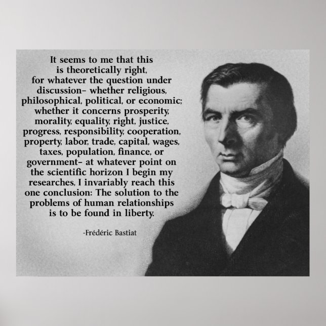 Pôster Bastiat Liberty (Frente)