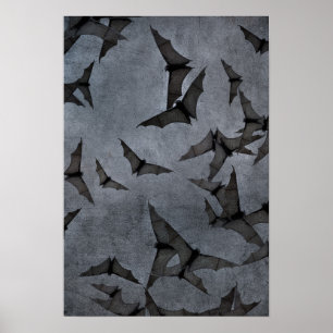 Poster Bastões no céu nebuloso escuro