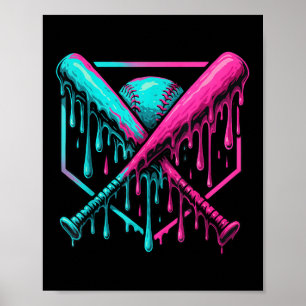 Poster Bat De Beisebol E