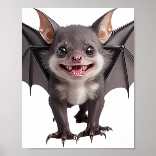 Poster Bat de Vampiro Bonito (Frente)