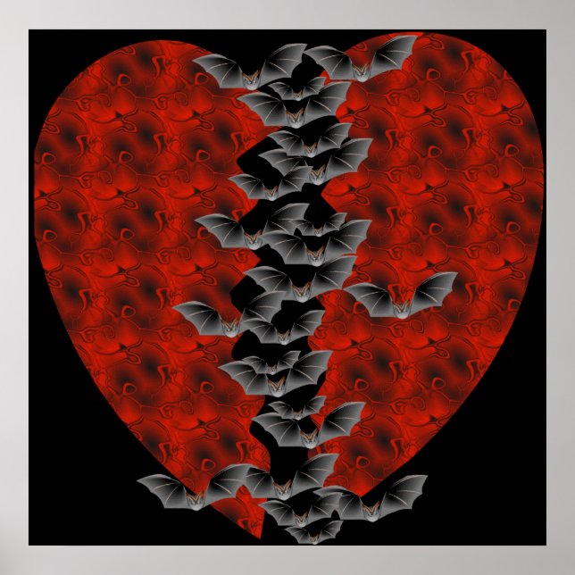 Pôster Bat Heart (Frente)