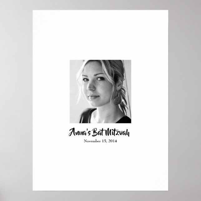 Poster Bat Mitzvah - Sinal de Conselho (Frente)