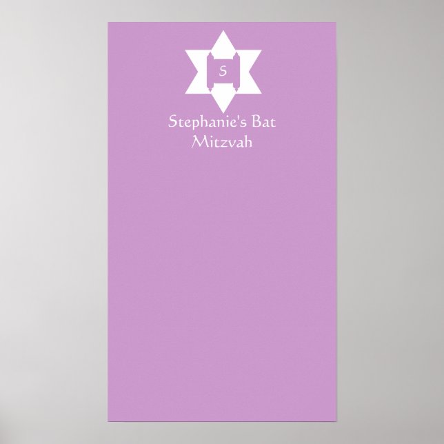 Pôster Bat Mitzvah - Sinal no Conselho (Frente)