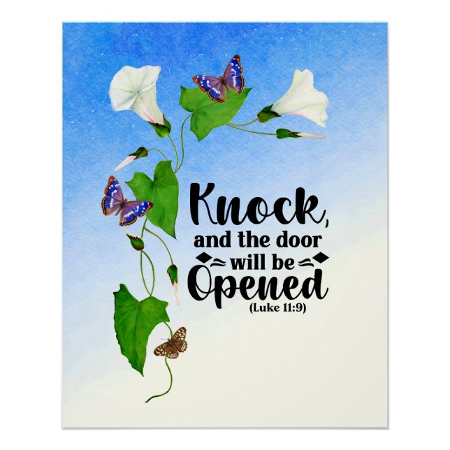 Pôster Bata e a porta será aberta (Frente)