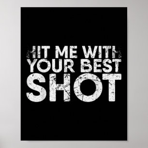 Poster Bata-Me Com A Sua Melhor Foto Para Jogador De Badm