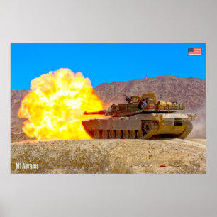 Poster BATALHA - Abrams M1
