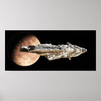 Batalha Cruiser Saindo de Órbita