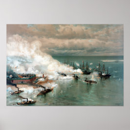 Poster Batalha Da Baía Móvel — Guerra Civil