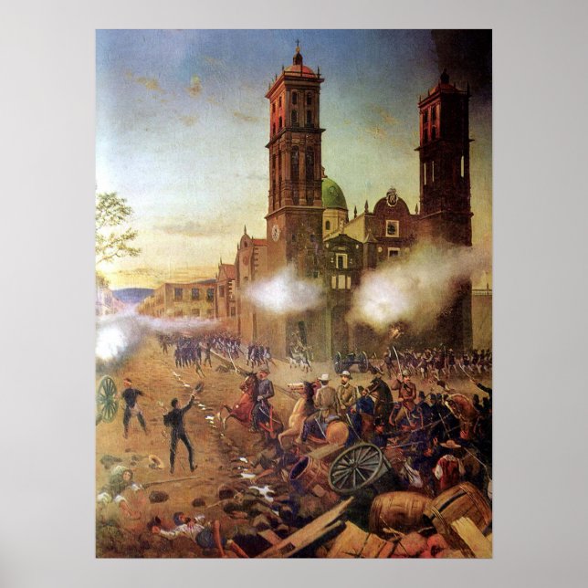 Poster Batalha da História Mexicana de Puebla (Frente)