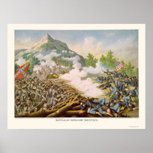 Pôster Batalha da montanha de Kenesaw por Kurz & por