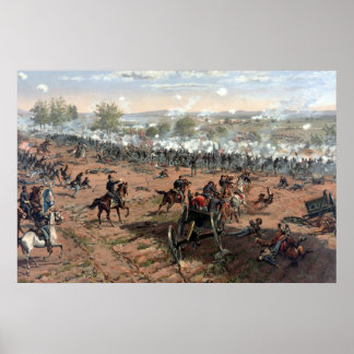 Pôster Batalha da pintura de Gettysburg (restaurada)