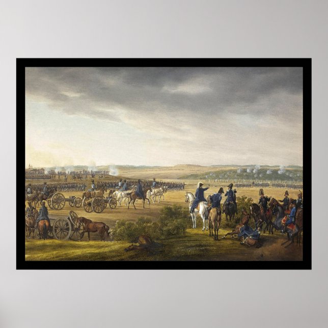 Poster Batalha de Adam Albrecht de Moscou 1812 (Frente)