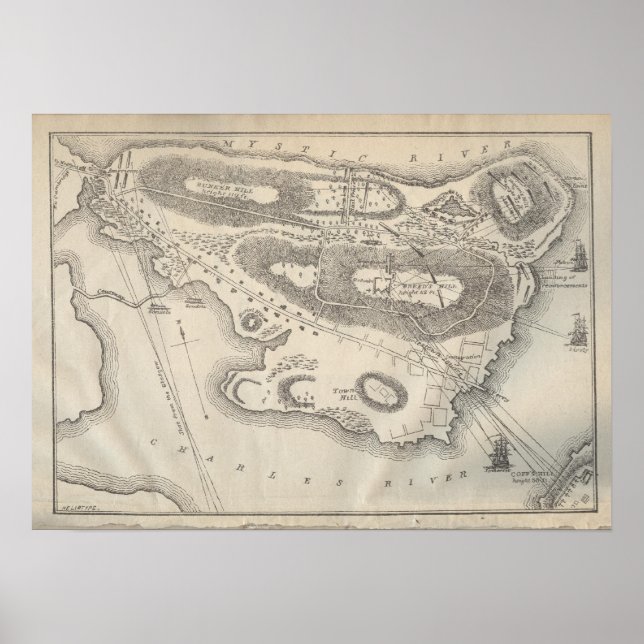 Pôster Batalha de Bunker Hill (Frente)