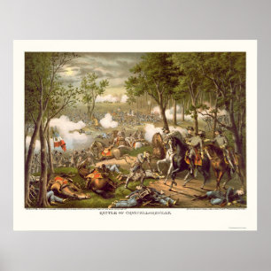 Pôster Batalha de Chancellorsville por Kurz & por Allison