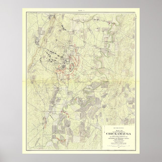 Pôster Batalha de Chickamauga (Frente)