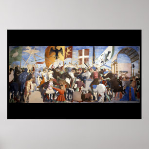 Poster BATALHA DE HERACLIUS por Piero Della Francesca