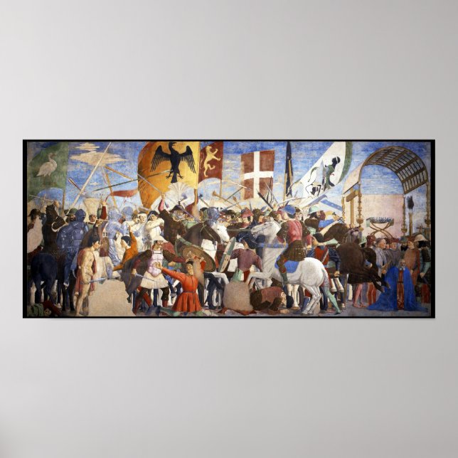 Poster BATALHA DE HERACLIUS por Piero Della Francesca (Frente)
