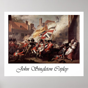 Pôster Batalha de John Singleton Copley do jérsei