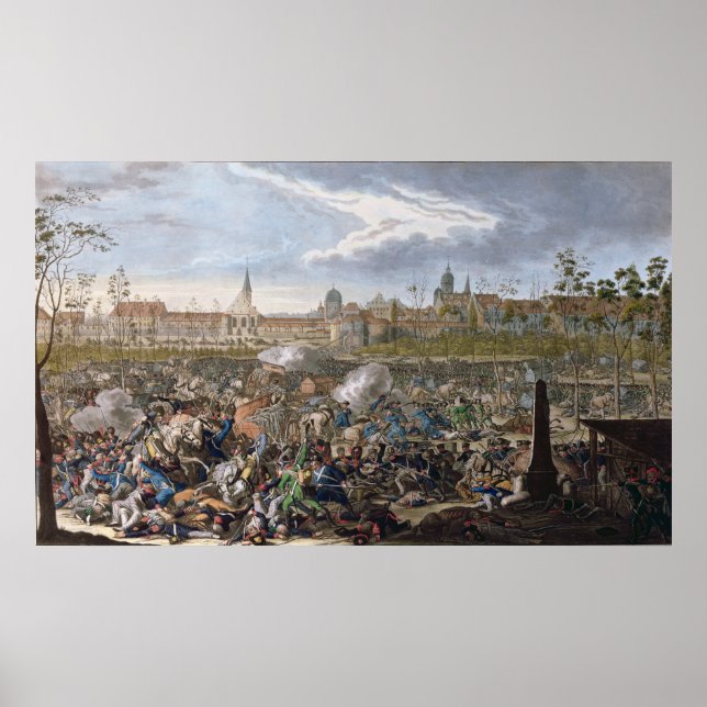 Poster Batalha de Leipzig, 19 de outubro de 1813 (Frente)