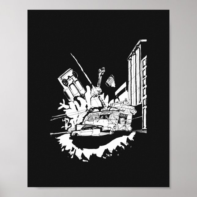 Poster Batalha de Noir Bus (Frente)