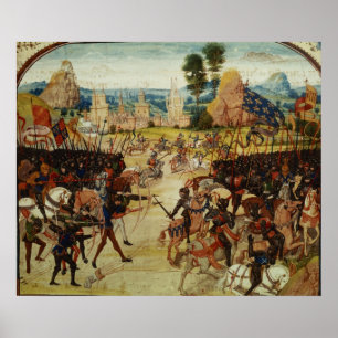 Pôster Batalha de Poitiers, da crónica de Froissart