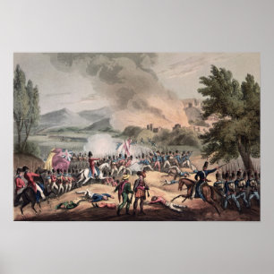 Poster Batalha de Pombal, gravada por Thomas Sutherland