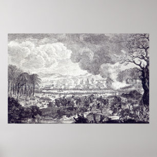 Poster Batalha de Rossbach, o 5 de novembro de 1757