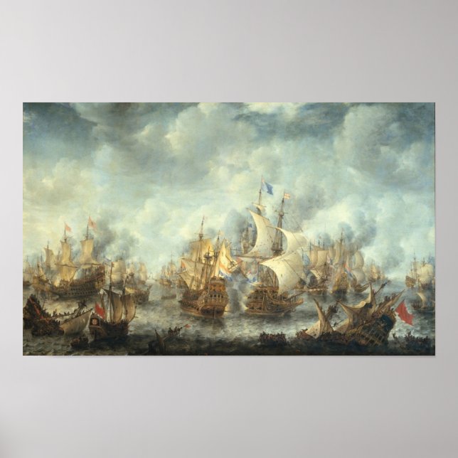 Poster Batalha de Scheveningen (Frente)