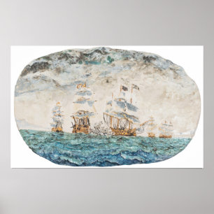 Poster Batalha de Trafalgar 1805 1998