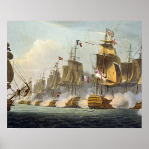 Pôster Batalha de Trafalgar, o 21 de outubro de 1805, 'do