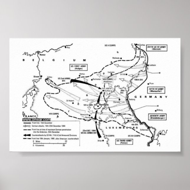 Pôster Batalha do Bulge (Frente)