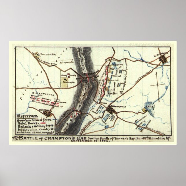 Pôster Batalha do buraco de Crampton (Frente)