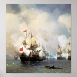 Pôster Batalha do estreito de Chios