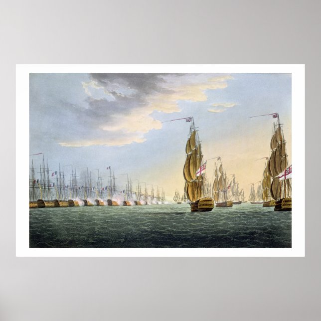 Poster Batalha do Nilo, 1 de agosto, rua 1798, gravada po (Frente)