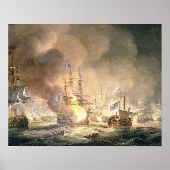 Pôster Batalha do Nilo, 1rua de agosto de 1798 às 10h, 18 (Frente)