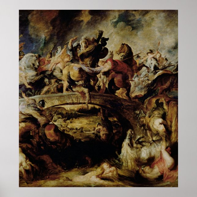 Poster Batalha dos Amazões e Gregos, c.1617 (Frente)