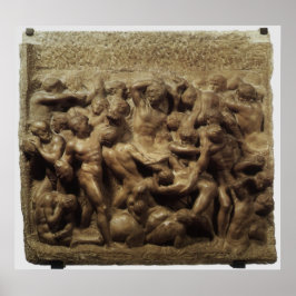 Pôster Batalha dos Lapetos e Centauros por Michelangelo