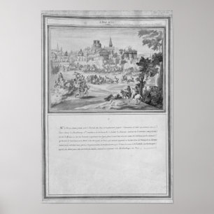 Poster Batalha em Porte Sainte-Antoine, segundo de julho
