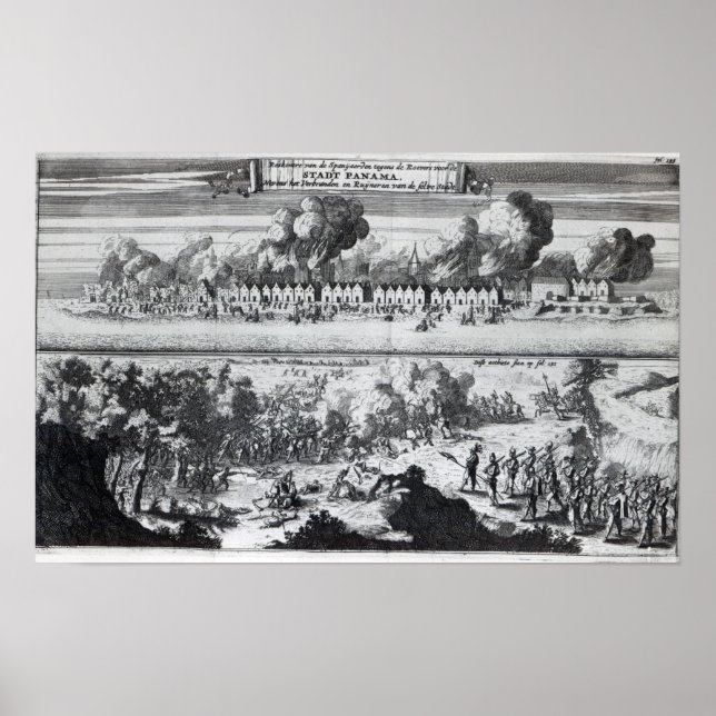 Pôster Batalha entre os Buccaneers (Frente)