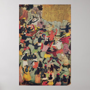 Pôster Batalha entre os exércitos de Rama e Ravana