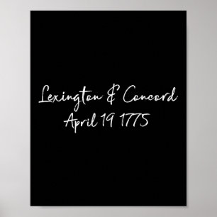 Poster Batalha Lexington E Concord Revolução De Abril De
