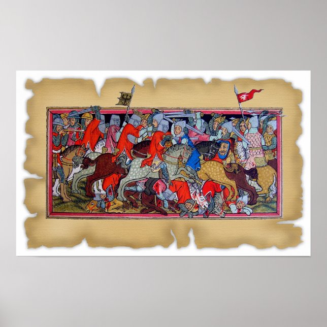 Pôster Batalha Medieval (Frente)